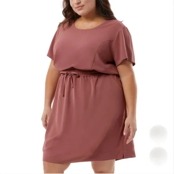 32 Degrees Ladies' Twill Dress Pink Size XXL - Picture 2 of 7